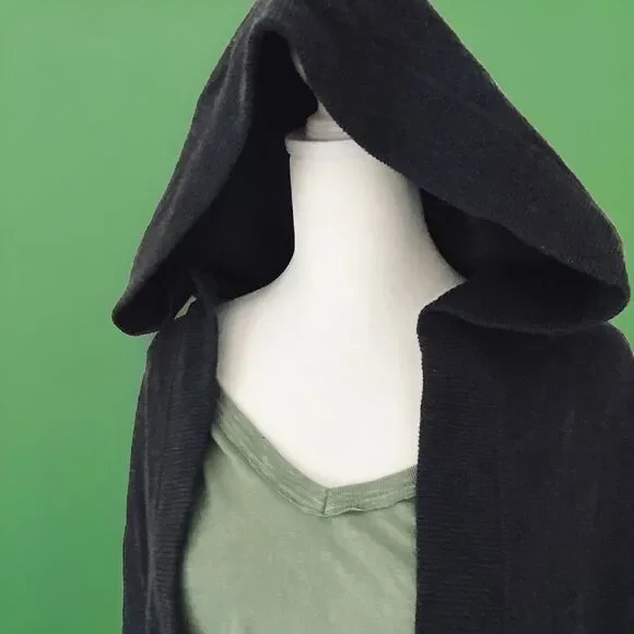 Aerie Women’s Cozy Black Cardigan Hoodie Size: M - Picture 4 of 16